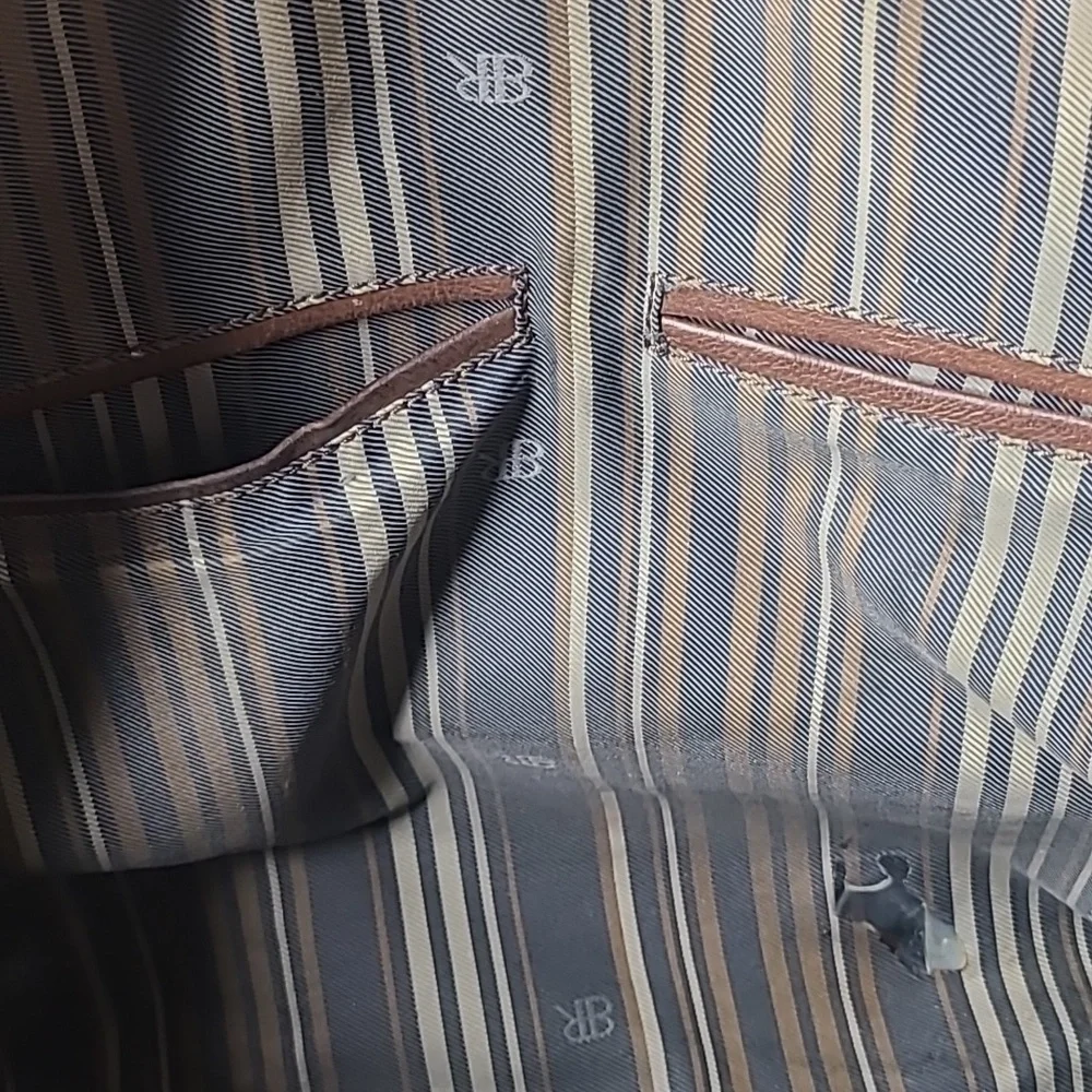 Banana Republic Purse Brown Leather Designer Handbags Double Shoulder Strap Fall - Picture 6 of 7